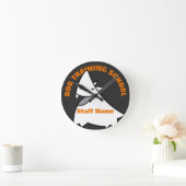 Hundeschule Runde Wanduhr (Zuhause)