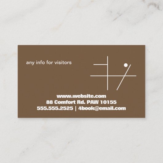 Hundeschule Visitenkarte (Rückseite)