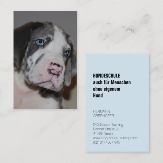 Hundeschule Visitenkarten Visitenkarte (Vorne/Hinten)