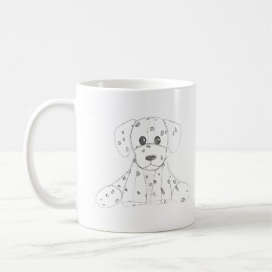 Hundeschüler Schwarz-weißes dalmatinisches Kleinki Kaffeetasse (Links)