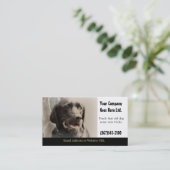 Hundeschulungsdienste-Visitenkarte Visitenkarte (Stehend Vorderseite)
