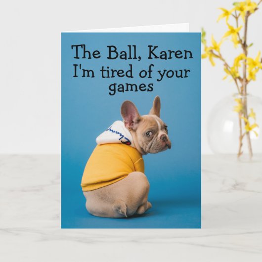 Hundeschutzkarte Karte (Gelbe Blume)