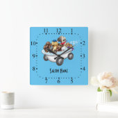 Hundeschutzuhr Quadratische Wanduhr (Zuhause)