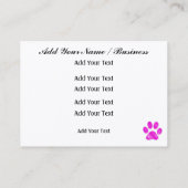 Hundeschwalker / Groomer / Etc. - SRF Visitenkarte (Rückseite)