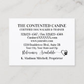 Hundeschwalker / Groomer / Etc. - SRF-Visitenkarte Visitenkarte (Rückseite)