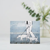Hundeschwalker Postkarte (Stehend Vorderseite)