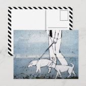 Hundeschwalker Postkarte (Vorne/Hinten)