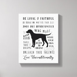 Hundeschweife Inspiration Hausregeln Leinwanddruck