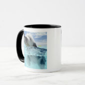 Hundeschwimmen in einem Swimmingpool Tasse (Vorderseite Links)