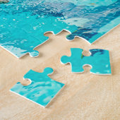 Hundeschwimmen Rennen Puzzle (Seite)