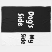 Hundeseite | Meine Seite Fleecedecke (Vorderseite (Horizontal))