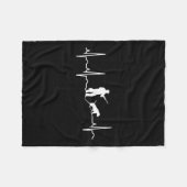 Hundeshirt der Jagd - Hound Hunter Heartbeat Fleecedecke (Vorderseite (Horizontal))
