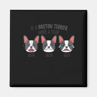Hundeshirt, wenn eine Bostoner Terrier ein Jahr Sp Magnet