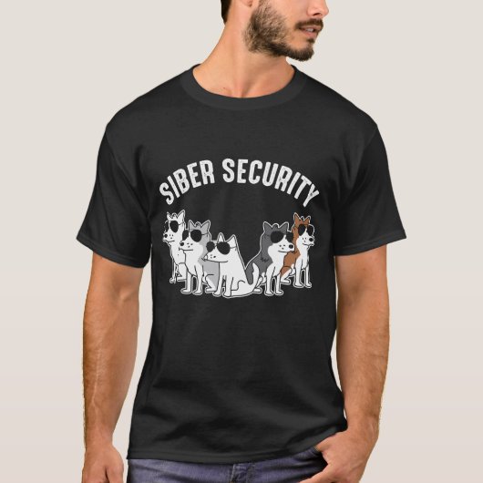 Hundesibirischer Husky Siber Sicherheit T-Shirt (Vorderseite)