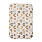 Hundesicht im Winter Hats Urlaubsmuster Badematte (Vorderseite Vertikal)