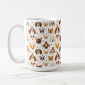 Hundesicht im Winter Hats Urlaubsmuster Kaffeetasse (Links)