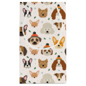 Hundesicht im Winter Hats Urlaubsmuster Kleine Geschenktüte (Rückseite)