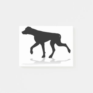 HundeSilhouette-Haustier-Tier Post-it Klebezettel