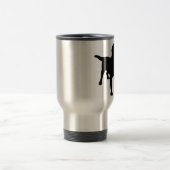 HundeSilhouette Reisebecher (Mittel)