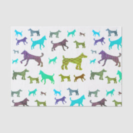 HundeSilhouette-Seidenpapier Seidenpapier