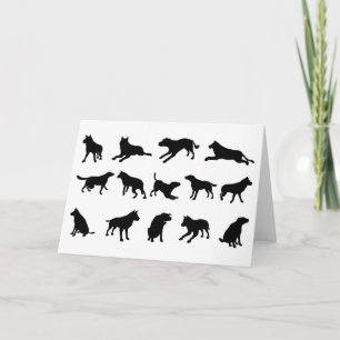 HundeSilhouetten Karte
