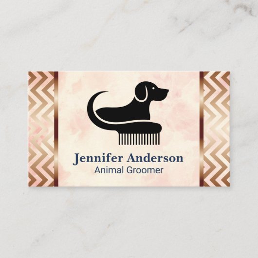 Hundesitting-Logo | Tierpfleger-Logo Visitenkarte (Vorderseite)
