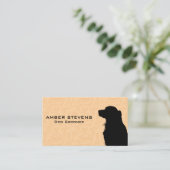 Hundesitze | Doggie Bubble Bath Pattern Visitenkarte (Stehend Vorderseite)