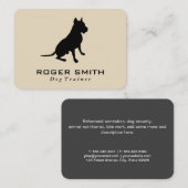 Hundesitze | Hundeschulung Visitenkarte (Vorne/Hinten)