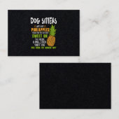 Hundesitze sind wie Ananas. Visitenkarte (Vorne/Hinten)