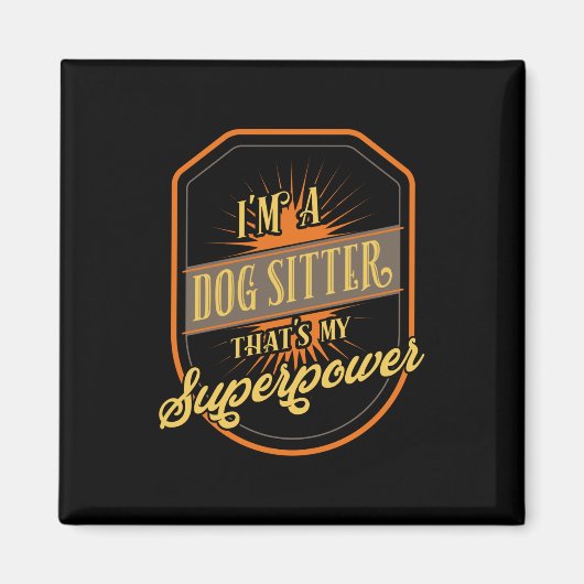 Hundesitzplatz Sitter Magnet (Vorne)