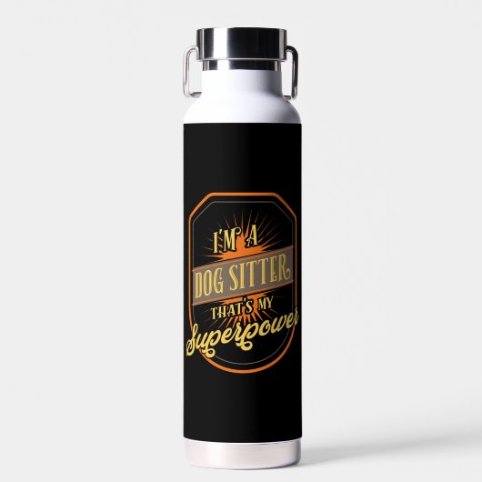 Hundesitzplatz Sitter Trinkflasche (Vorne)