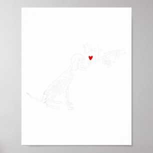 Hundeskelett Boop Hund Lustiger Halloween Mädchen Poster