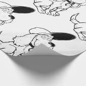 Hundeskizze Geschenkpapier