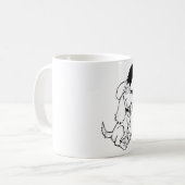 Hundeskizze Kaffeetasse (Vorderseite Links)
