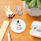 Hundeskizze Schlüsselanhänger