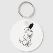 Hundeskizze Schlüsselanhänger (Vorderseite)