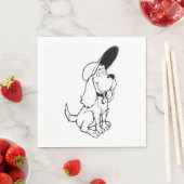 Hundeskizze Serviette (Beispiel)