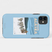 HundeSledding Szene - Cordova, Alaska Case-Mate iPhone Hülle (Rückseite (Horizontal))