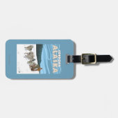 HundeSledding Szene - Cordova, Alaska Gepäckanhänger (Vorderseite horizontal)