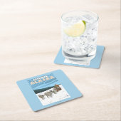 HundeSledding Szene - Cordova, Alaska Rechteckiger Pappuntersetzer (Vor Ort)