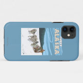 HundeSledding Szene - Curry, Alaska Case-Mate iPhone Hülle (Rückseite (Horizontal))