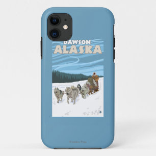 HundeSledding Szene - Dawson, Alaska Case-Mate iPhone Hülle