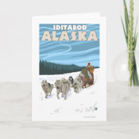 HundeSledding Szene - Iditarod, Alaska