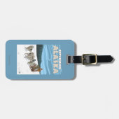 HundeSledding Szene - Ketchikan, Alaska Gepäckanhänger (Vorderseite horizontal)