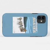 HundeSledding Szene - Petersburg, Alaska Case-Mate iPhone Hülle (Rückseite (Horizontal))