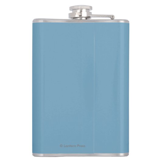 HundeSledding Szene - Seward, Alaska Flachmann (Rückseite)