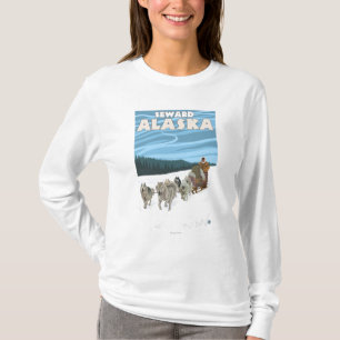 HundeSledding Szene - Seward, Alaska T-Shirt