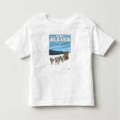 HundeSledding Szene - Sitka, Alaska Kleinkind T-shirt (Vorderseite)