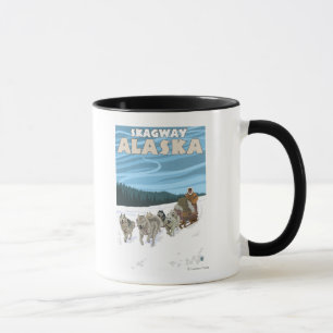 HundeSledding Szene - Skagway, Alaska Tasse