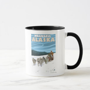 HundeSledding Szene - Wrangell, Alaska Tasse